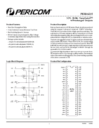Datasheet PI3B16215 производства Pericom